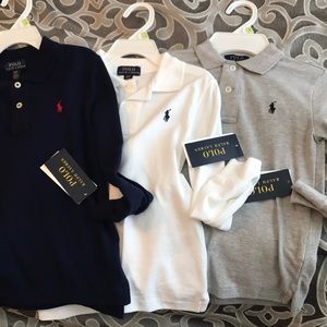 3 Ralph Lauren Polo Shirts